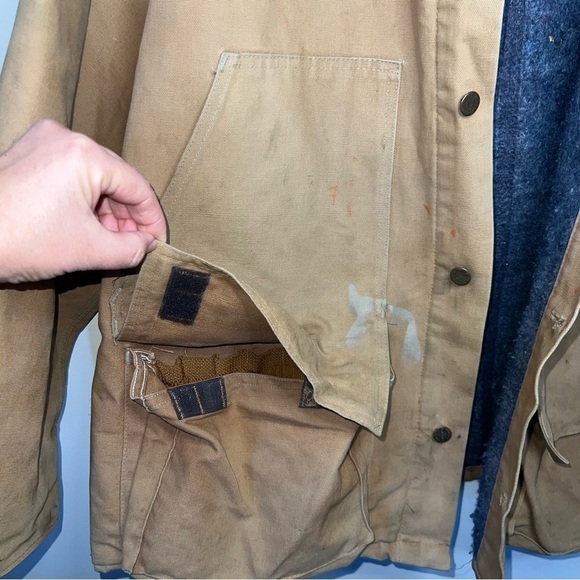 Vintage 1989 100 Years CARHARTT Blanket Lined
Chore Coat Jacket Size XXXL - Picture 6 of 12